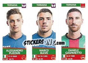 Sticker Alessandro Plizzari / Marco Bleve / Daniele Gasparetto - Calciatori 2017-2018 n. 709 - Panini
