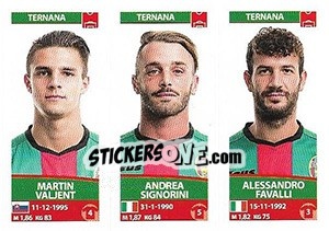 Sticker Martin Valjent / Andrea Signorini / Alessandro Favalli - Calciatori 2017-2018 n. 710 - Panini