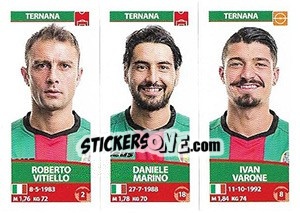 Sticker Roberto Vitiello / Daniele Marino / Ivan Varone - Calciatori 2017-2018 n. 711 - Panini