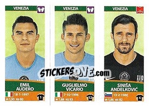 Cromo Emil Audero / Guglielmo Vicario / Siniša Andelkovic - Calciatori 2017-2018 - Panini