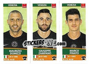 Figurina Maurizio Domizzi / Giuseppe Zampano / Marco Pinato - Calciatori 2017-2018 - Panini