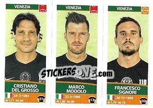 Sticker Cristiano Del Grosso / Marco Modolo / Francesco Signori - Calciatori 2017-2018 - Panini