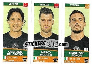 Sticker Cristiano Del Grosso / Marco Modolo / Francesco Signori - Calciatori 2017-2018 n. 719 - Panini