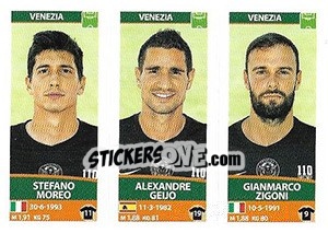 Sticker Stefano Moreo / Alexandre Geijo / Gianmarco Zigoni - Calciatori 2017-2018 n. 722 - Panini