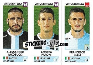Sticker Alessandro Iacobucci / Andrea Paroni / Francesco Belli - Calciatori 2017-2018 - Panini