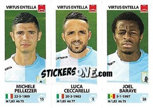 Figurina Michele Pellizzer / Luca Ceccarelli / Joel Baraye - Calciatori 2017-2018 - Panini