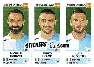 Sticker Michele Troiano / Mirko Eramo / Luca Nizzetto - Calciatori 2017-2018 n. 727 - Panini