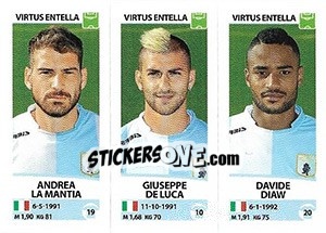 Cromo Andrea La Mantia / Giuseppe De Luca / Davide Diaw - Calciatori 2017-2018 - Panini