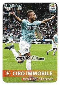 Figurina Media-Gol Da Record - Ciro Immobile - Calciatori 2017-2018 - Panini