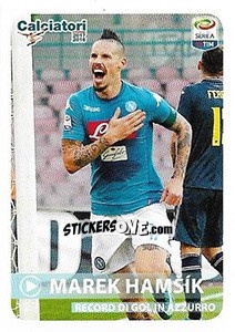 Sticker Record Di Gol In Azzurro - Marek Hamsik