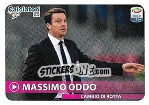 Sticker Cambio Di Rotta - Massimo Oddo - Calciatori 2017-2018 n. C11 - Panini