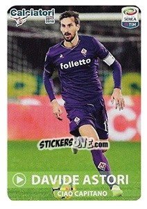 Sticker Ciao Capitano - Davide Astori - Calciatori 2017-2018 n. C16 - Panini