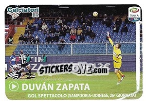Sticker Gol Spettacolo - Duvan Zapata - Calciatori 2017-2018 n. C17 - Panini