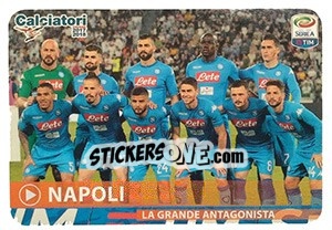 Figurina La Grande Antagonista - Napoli - Calciatori 2017-2018 - Panini