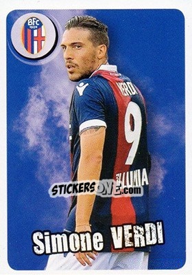 Sticker Simone Verdi - Bologna - Calciatori 2017-2018 - Panini