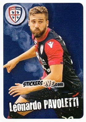 Sticker Leonardo Pavoletti - Cagliari - Calciatori 2017-2018 n. CARD4 - Panini