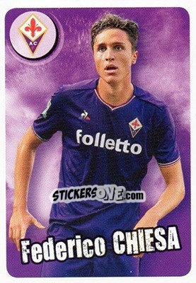 Sticker Federico Chiesa - Fiorentina - Calciatori 2017-2018 - Panini