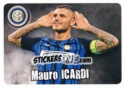 Sticker Mauro Icardi - Inter - Calciatori 2017-2018 n. CARD10 - Panini