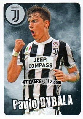 Sticker Paulo Dybala - Juventus - Calciatori 2017-2018 n. CARD11 - Panini