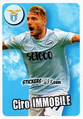 Sticker Ciro Immobile - Lazio - Calciatori 2017-2018 n. CARD12 - Panini