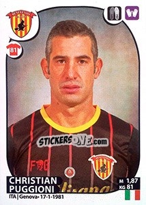 Sticker Christian Puggioni - Calciatori 2017-2018 - Panini