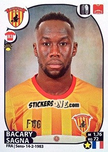Sticker Bacary Sagna - Calciatori 2017-2018 n. M5 - Panini