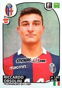 Sticker Riccardo Orsolini - Calciatori 2017-2018 - Panini