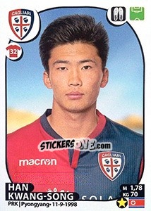 Cromo Han Kwang-Song - Calciatori 2017-2018 - Panini