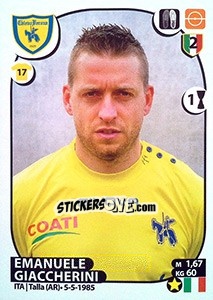 Sticker Emanuele Giaccherini - Calciatori 2017-2018 n. M16 - Panini