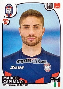 Cromo Marco Capuano - Calciatori 2017-2018 - Panini