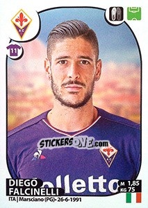 Figurina Diego Falcinelli - Calciatori 2017-2018 - Panini