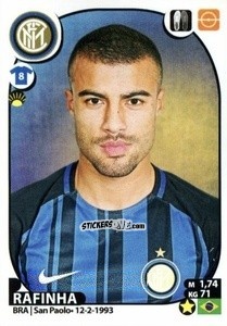 Sticker Rafinha - Calciatori 2017-2018 n. M33 - Panini