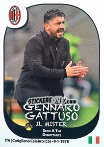 Sticker Gennaro Gattuso - Calciatori 2017-2018 n. M35 - Panini