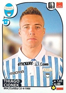 Sticker Thiago Cionek - Calciatori 2017-2018 n. M42 - Panini