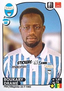 Sticker Boukary Dramé - Calciatori 2017-2018 - Panini