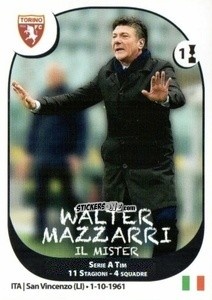 Sticker Walter Mazzarri - Calciatori 2017-2018 n. M46 - Panini