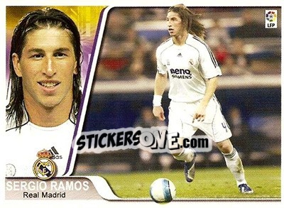 Sticker Sergio Ramos - Liga 2007-2008 n. 7 - Ediciones Estadio