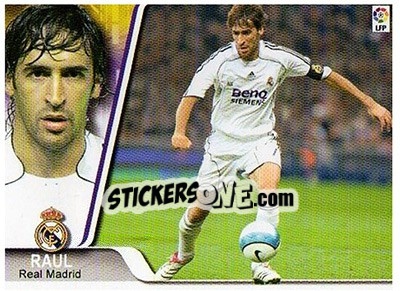 Sticker Raul González - Liga 2007-2008 - Ediciones Estadio