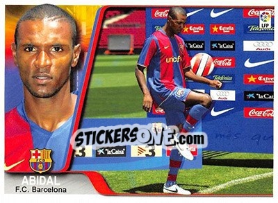 Sticker Abidal - Liga 2007-2008 - Ediciones Estadio