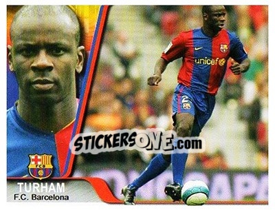 Sticker Lilian Thuram - Liga 2007-2008 n. 25 - Ediciones Estadio