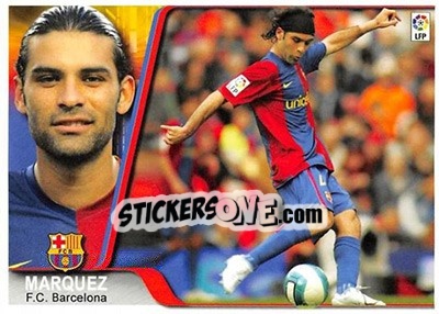 Sticker Rafael Marquez - Liga 2007-2008 - Ediciones Estadio