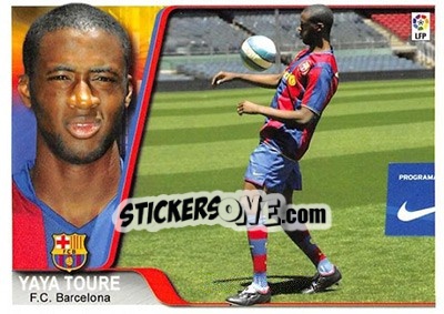 Sticker Yaya Toure - Liga 2007-2008 - Ediciones Estadio
