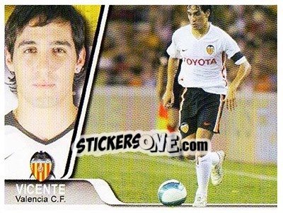 Sticker Vicente - Liga 2007-2008 n. 70 - Ediciones Estadio