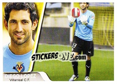 Sticker Diego Lopez - Liga 2007-2008 - Ediciones Estadio