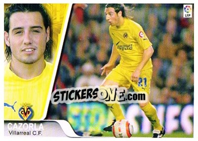 Sticker Cazorla - Liga 2007-2008 n. 81 - Ediciones Estadio