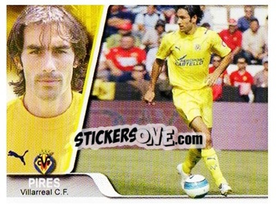 Sticker Robert Pires - Liga 2007-2008 - Ediciones Estadio