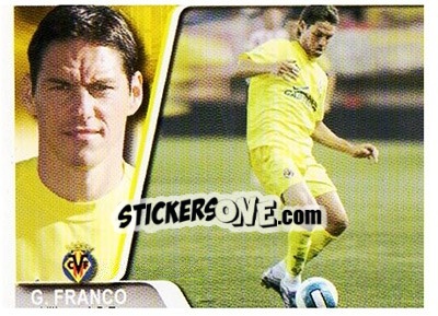 Sticker Guille Franco - Liga 2007-2008 - Ediciones Estadio