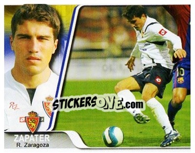 Sticker Zapater - Liga 2007-2008 - Ediciones Estadio