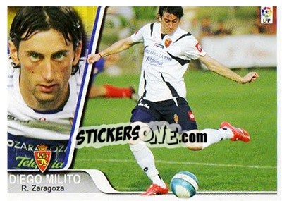 Sticker Diego Milito - Liga 2007-2008 n. 106 - Ediciones Estadio