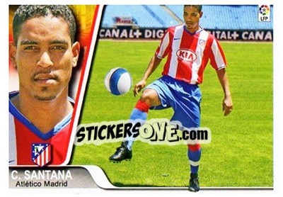 Sticker Cleber Santana - Liga 2007-2008 - Ediciones Estadio
